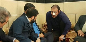 عیادت و دلجویی استاندار خوزستان از معلم مضروب در حمیدیه