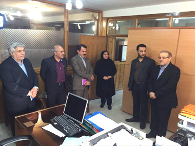 گزارش تصویری بازدید مدیرعامل شرکت آب و فاضلاب کلانشهراهواز از واحدهای اداری مجموعه در سال جدید